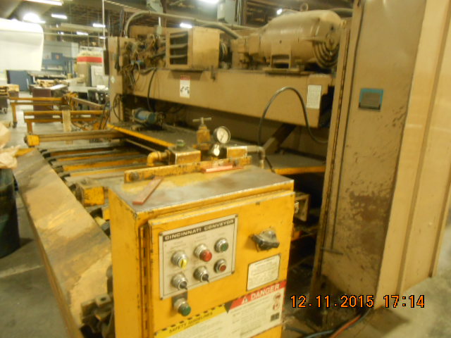 1/4" X 10' Cincinnati Model 2500 FSU Hydraulic Power Squaring Shear