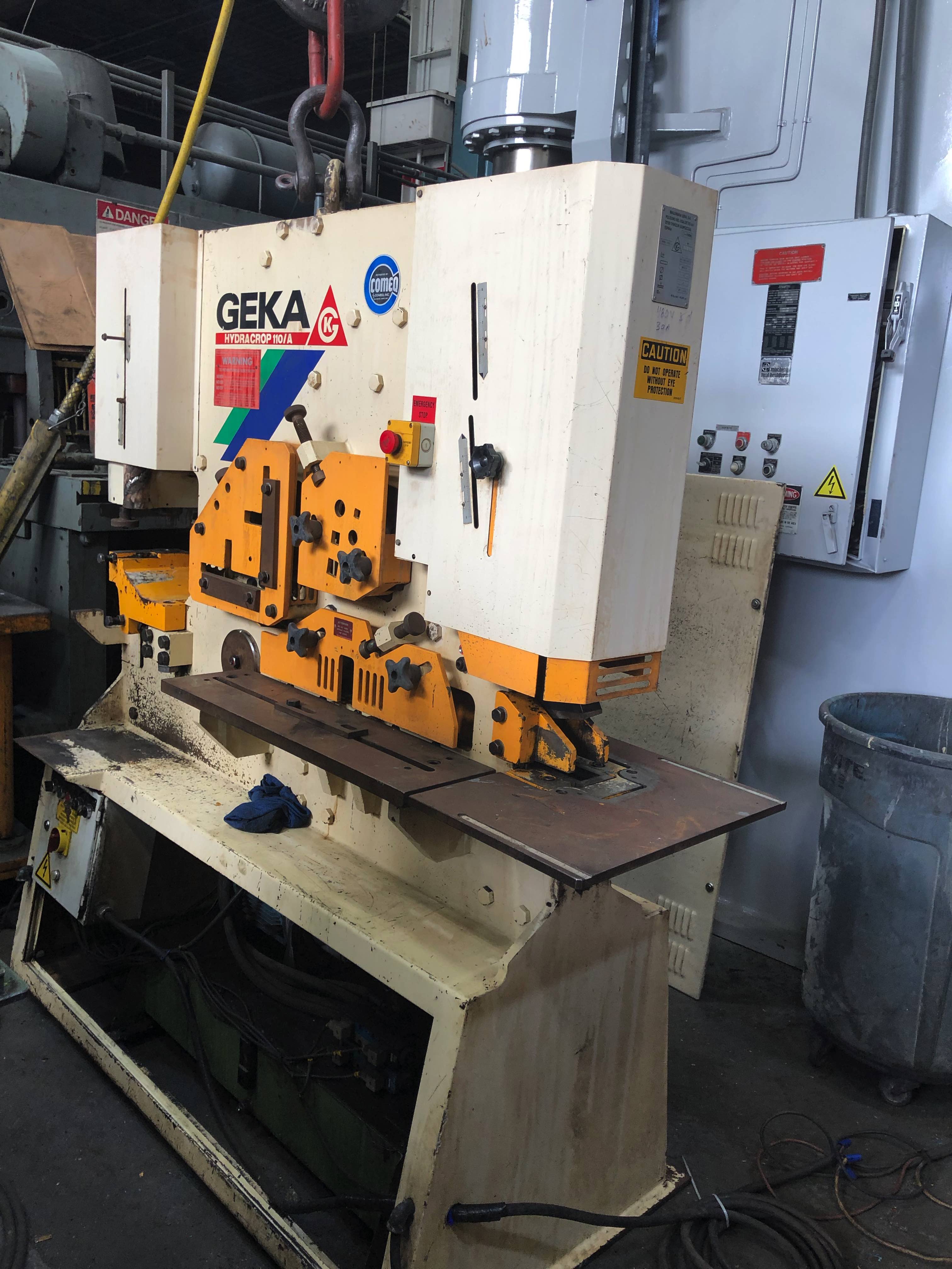 120 Ton Geka Hydracrop 110  Hydraulic Ironworker