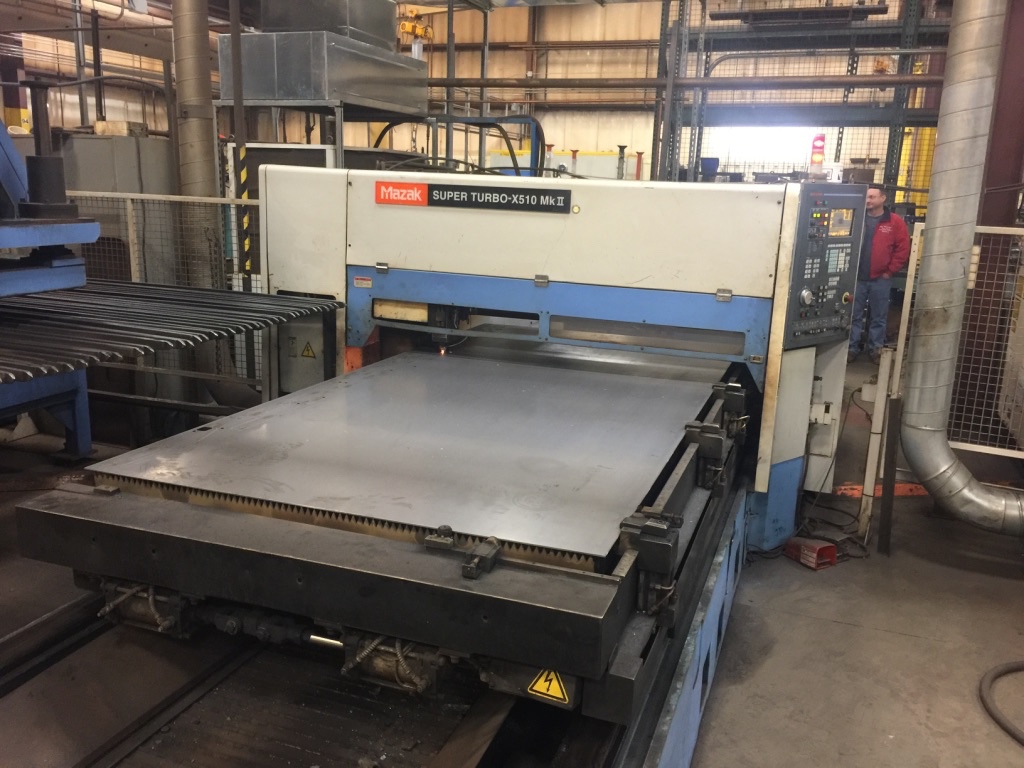 5' X 10' 4000 Watt Mazak STX510 Mark II  CNC Laser Cutting System