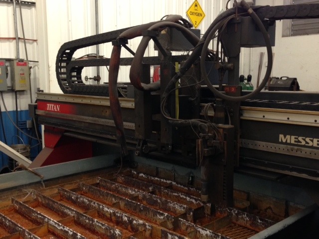 6' X 12' Messer Titan 6/4 LP Plasma  Cutting System