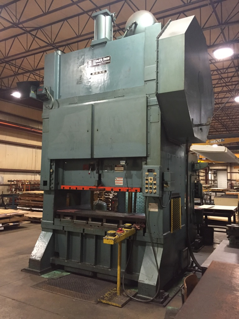 200 Ton South Bend Model S2-200-72 X 48 BGAC150 Ton Straight Side Double Crank Press