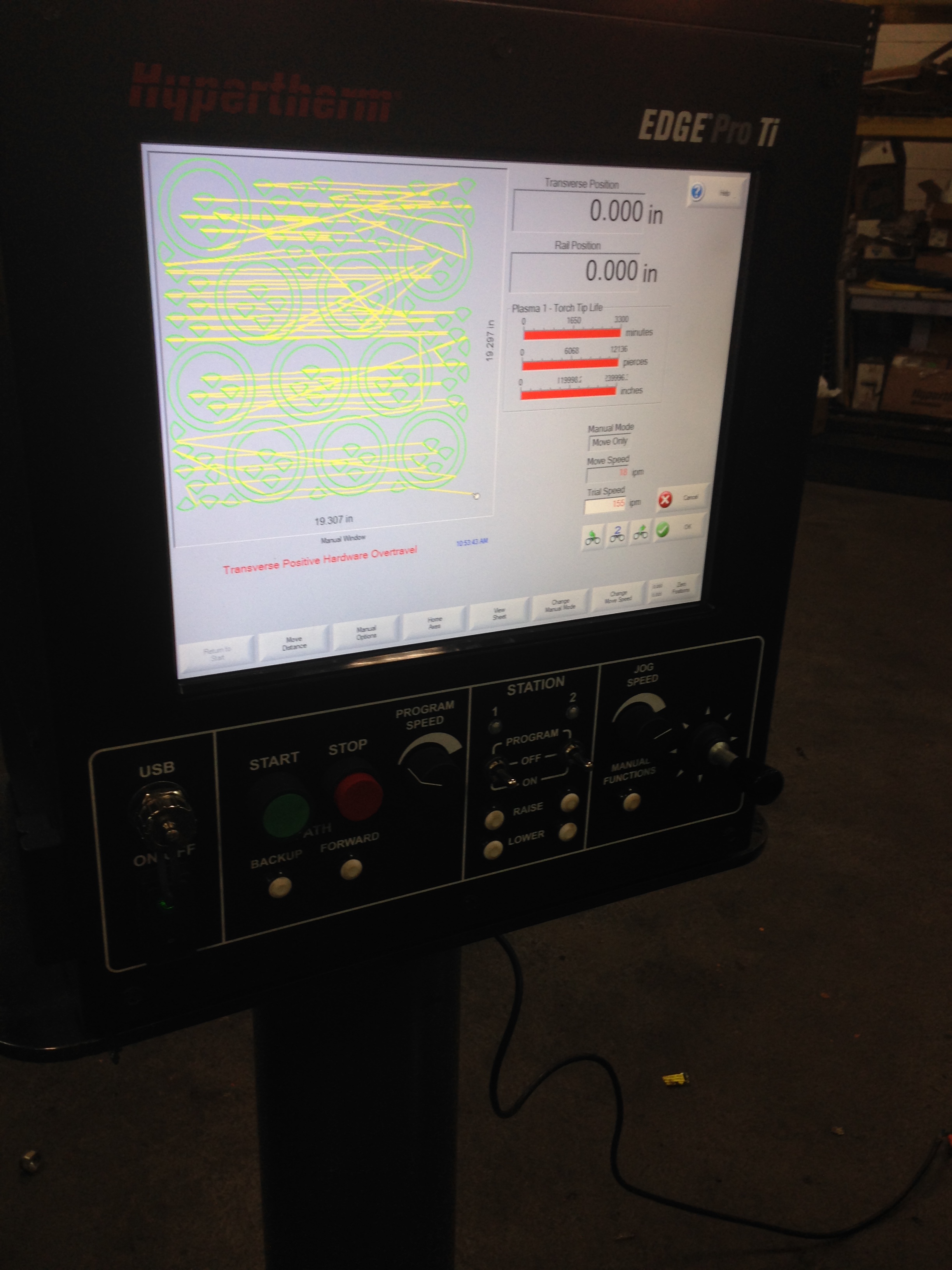 8' X 30' Messer Titan 6/4 LP Plasma Cutting System