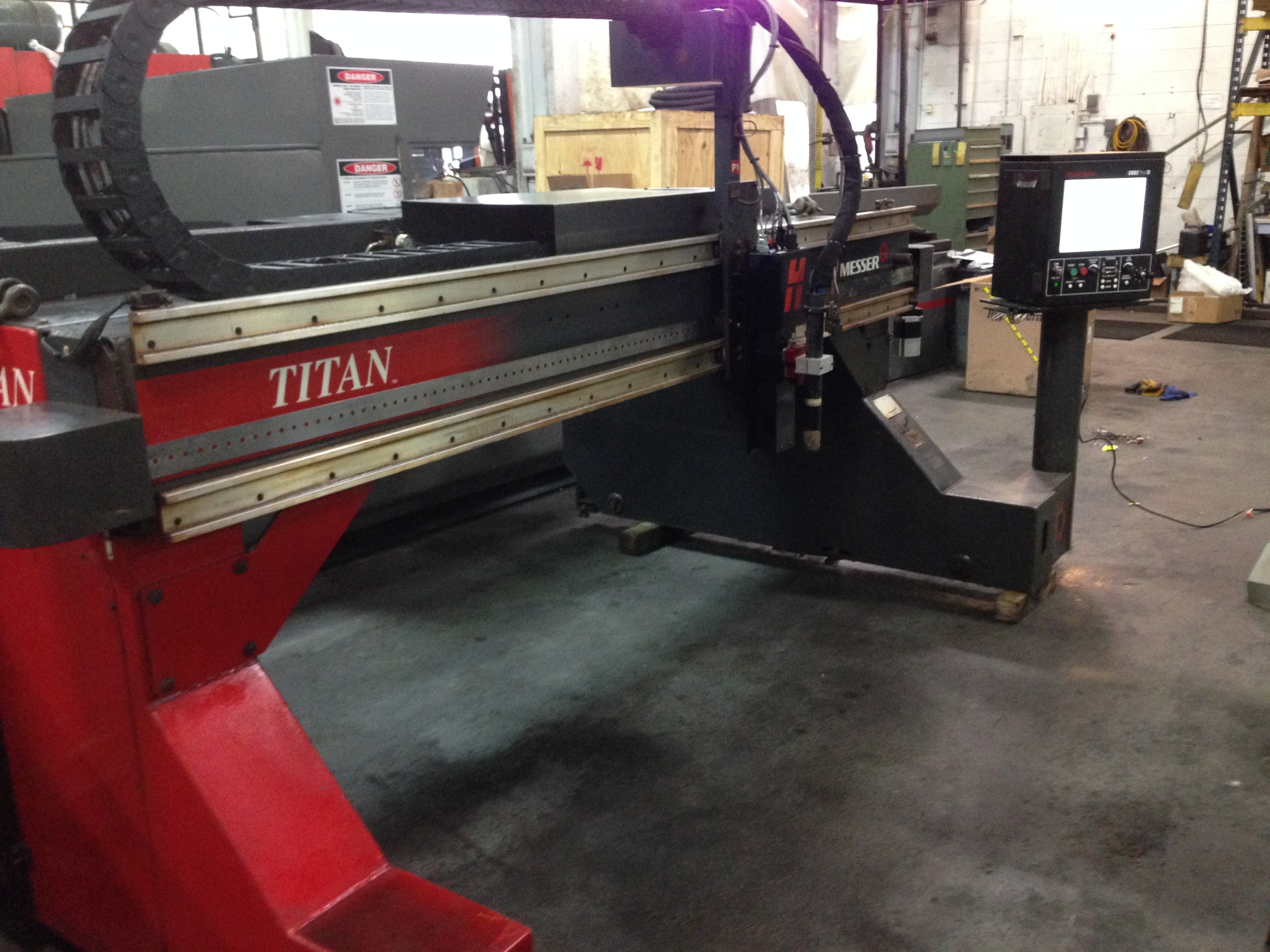 8' X 30' Messer Titan 6/4 LP Plasma Cutting System