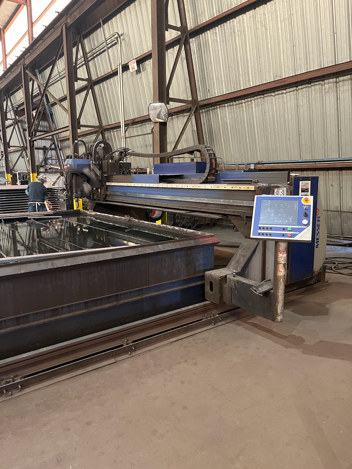 10’ X 40’ Messer Titan 10/8 Plasma / Oxygen Cutting System 