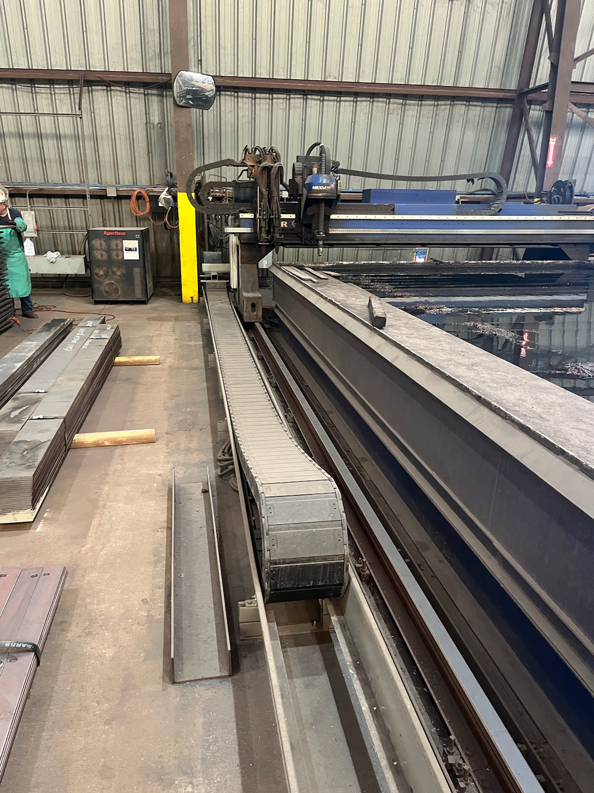 10’ X 40’ Messer Titan 10/8 Plasma / Oxygen Cutting System 