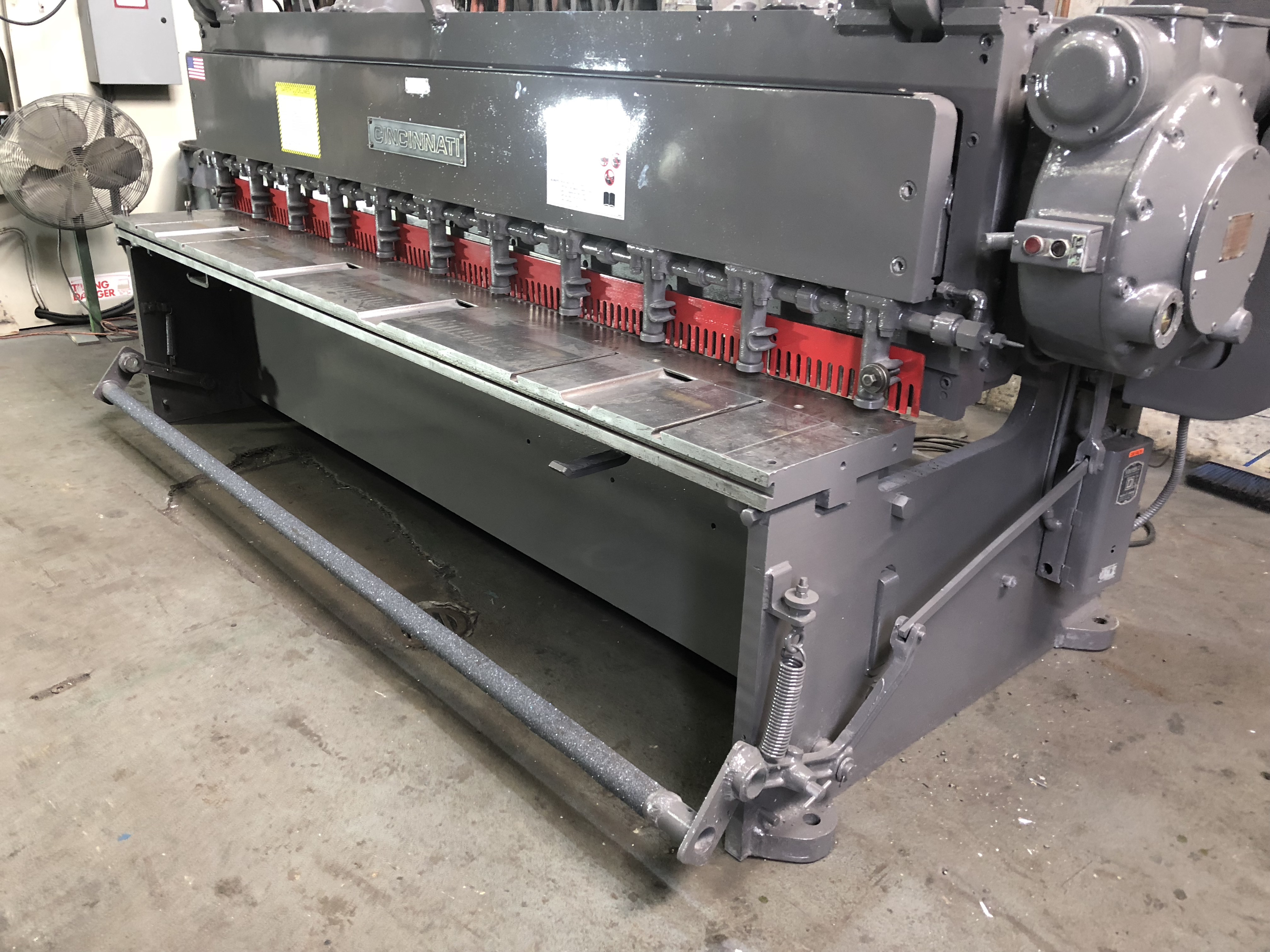 3/16" X 10'  Cincinnati Model 1410 Mechanical Power Squaring Shear