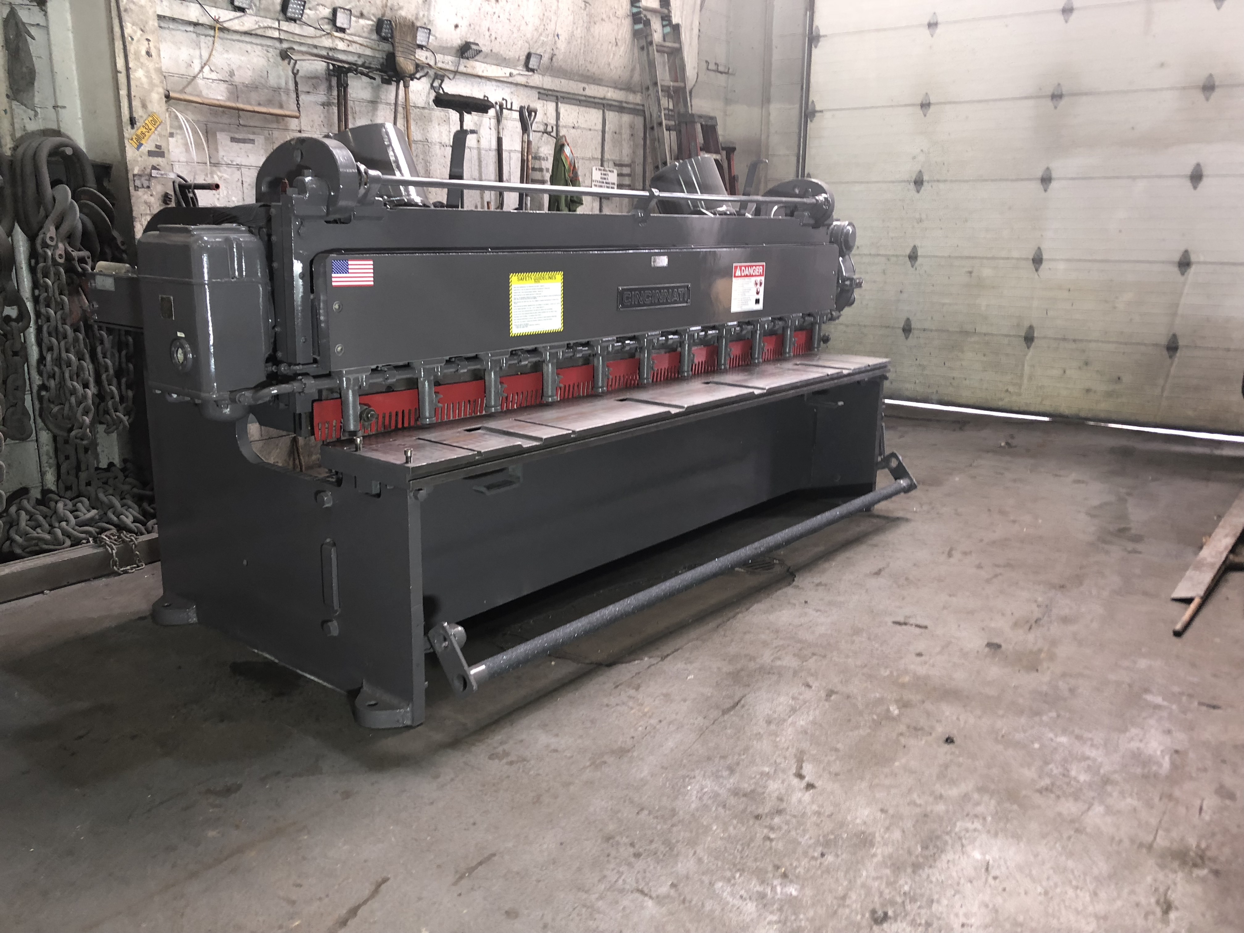 3/16" X 10'  Cincinnati Model 1410 Mechanical Power Squaring Shear