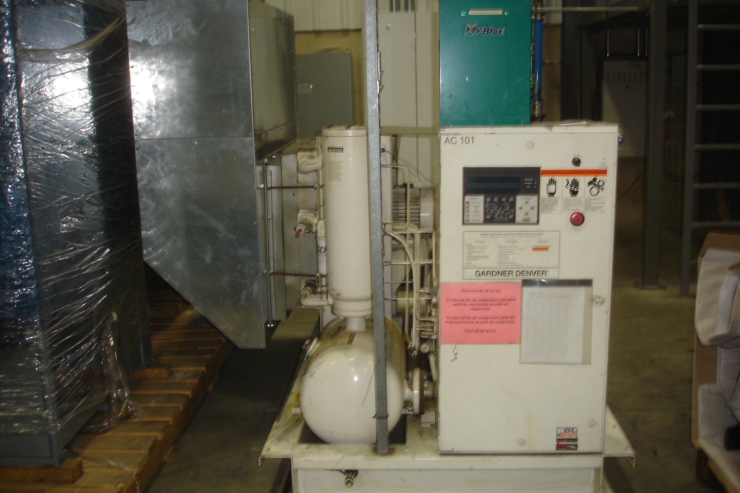 100 HP Gardner Denver  EAP99J01 Rotary Screw Air Compressor