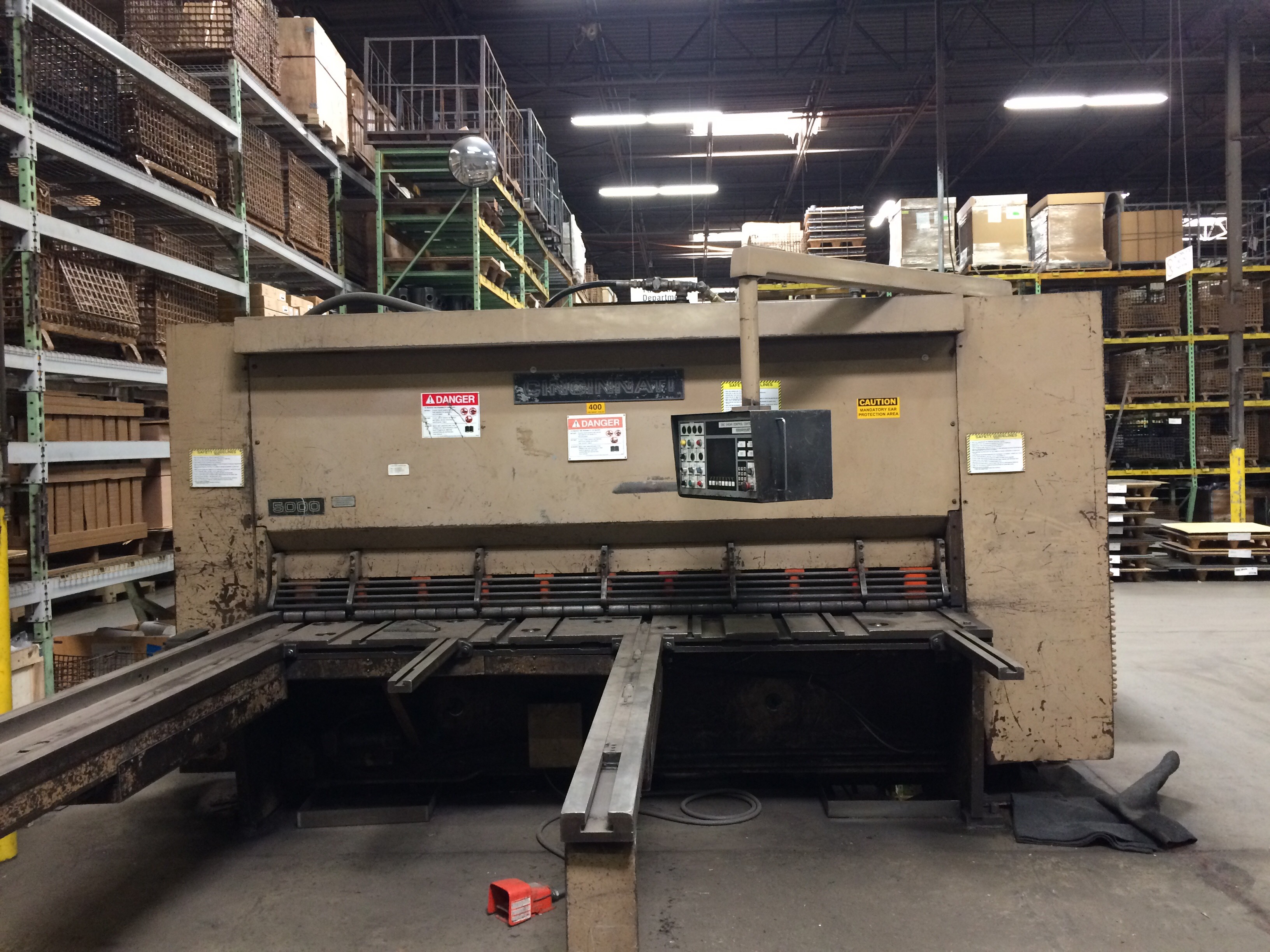 1/2" X 10' Cincinnati Model 5000 FSU Hydraulic Power Squaring Shear