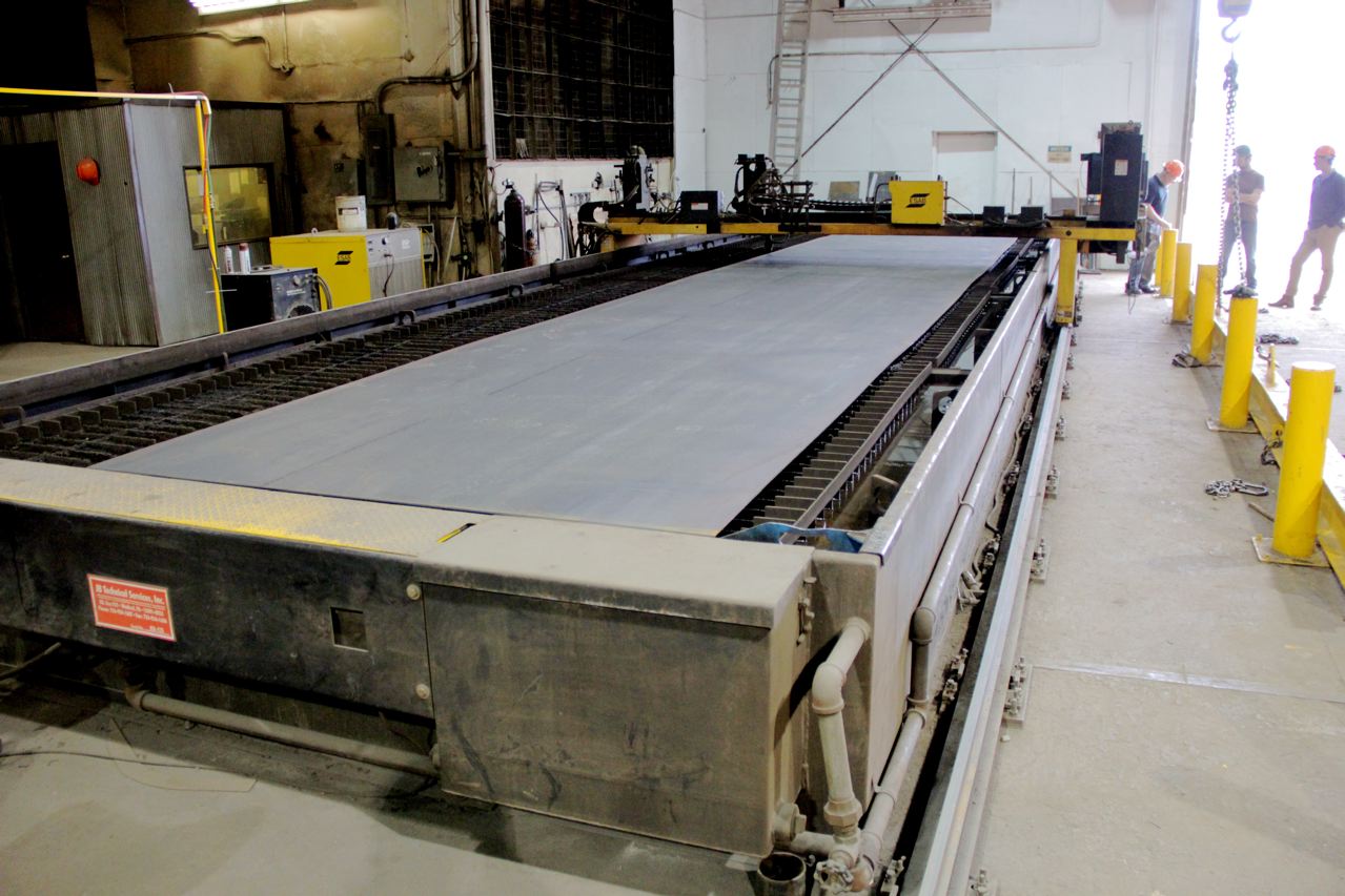 14' X 43'  ESAB Sabre 3600 Plasma  / Oxy  CNC Plasma Cutting System