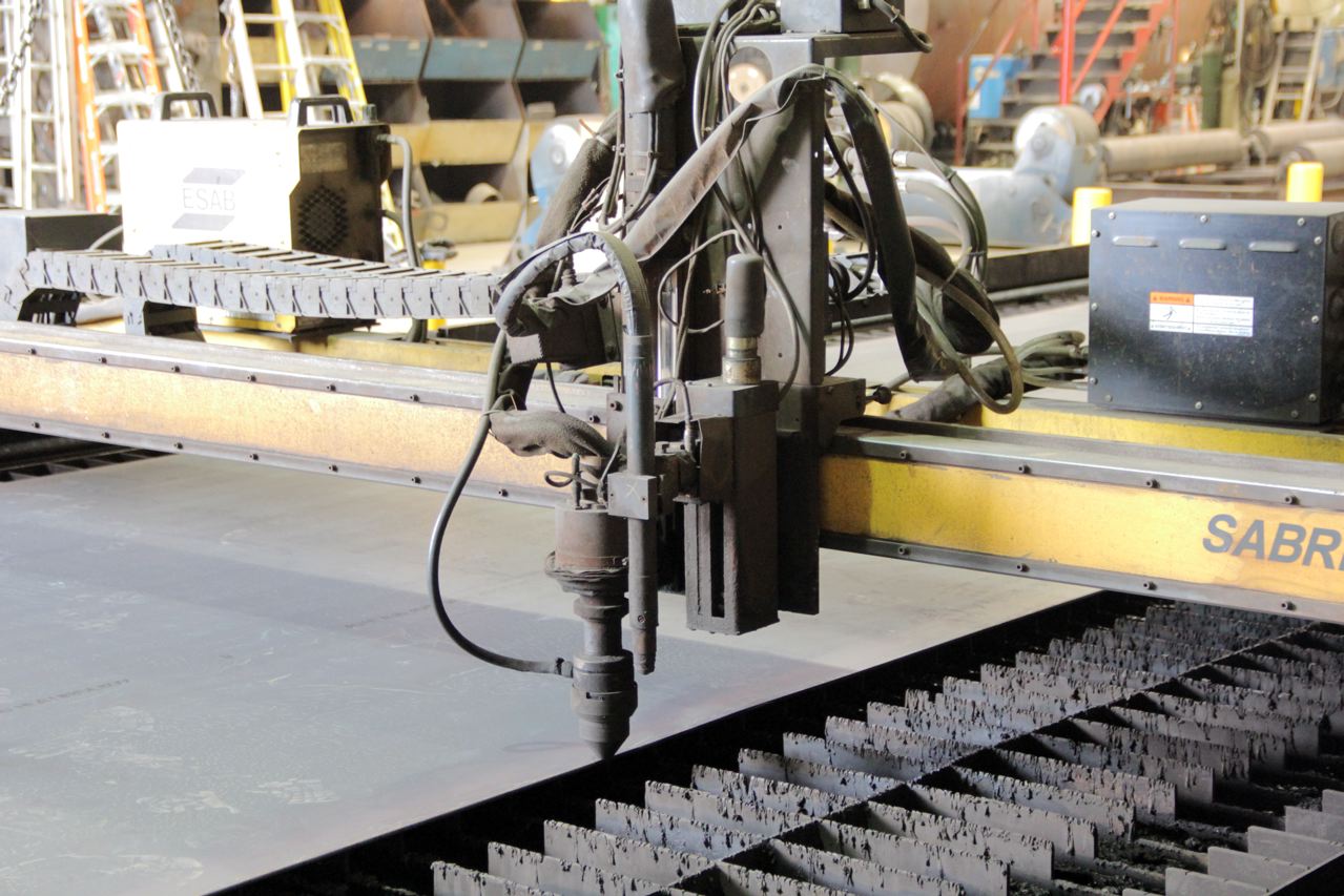 14' X 43'  ESAB Sabre 3600 Plasma  / Oxy  CNC Plasma Cutting System